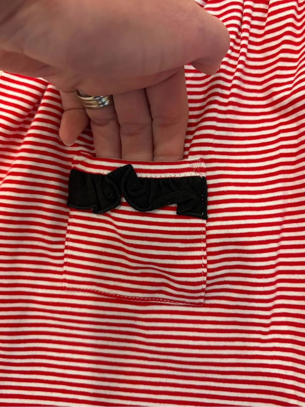 NWT Trotter Street Kids Red & Black Game Day Flutter Pocket Dress Girls 18M